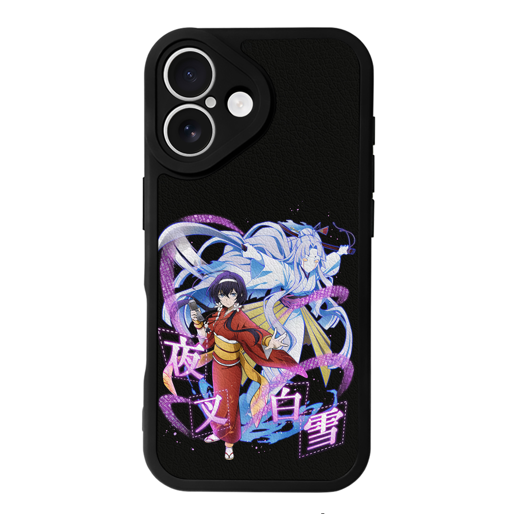 （画像用） 文豪ストレイドッグス Bungo Stray Dogs 【iPhone 16シリーズ対応】シリコンスマホケース（レザー調） 材質：シリコン